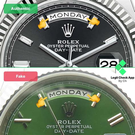 rolex oyster perpetual day-date fake vs real|verify rolex authenticity.